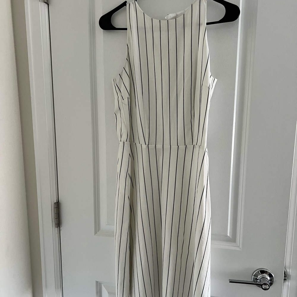 A New Day Cream Pleated Midi Sundress